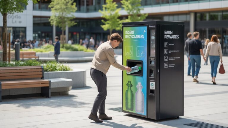 Reverse pvending machine